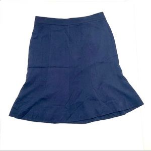 Tory Burch Navy A-Line Skirt Size 10